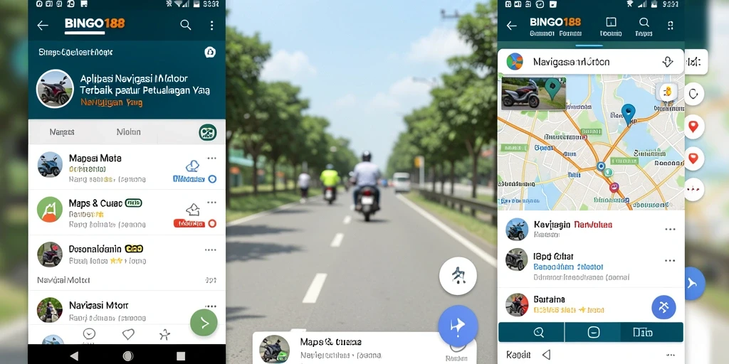 Antarmuka BINGO188 dengan fitur Navigasi Motor yang mudah digunakan.
