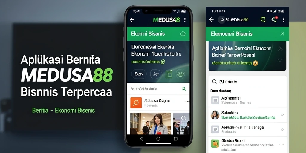Tampilan antarmuka utama MEDUSA88 yang informatif dan menarik.