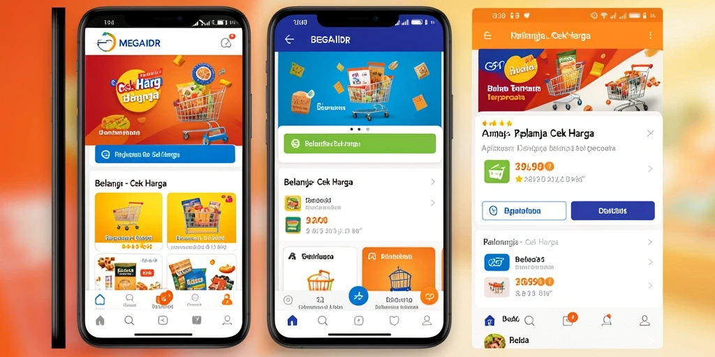 Tampilan antarmuka MEGAIDR yang menampilkan fitur pencarian harga.