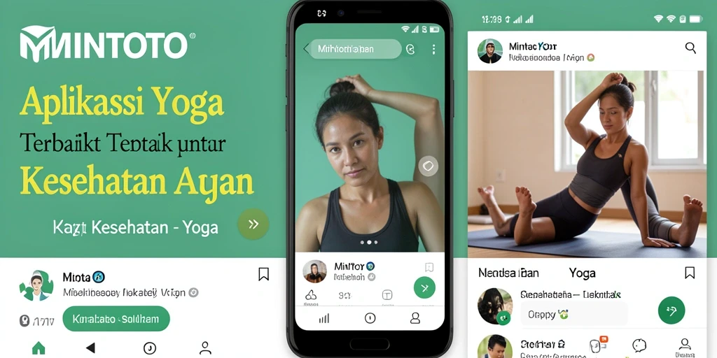 Antarmuka MINTOTO yang menawan untuk latihan yoga.
