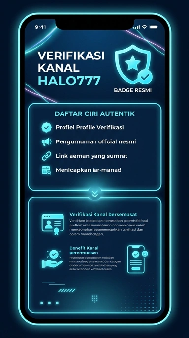 Tampilan kanal resmi halo777